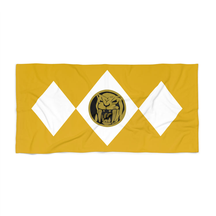 Yellow Power Ranger Beach Towel - Fandom-Made
