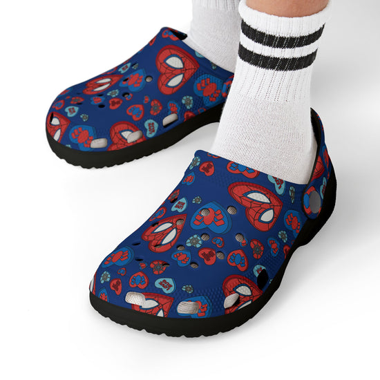 Spidey Conversation Hearts Kids Clogs - Fandom-Made
