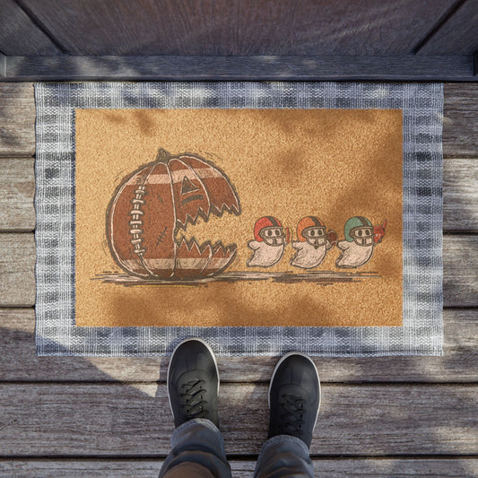 Gobbling Up Football Doormat