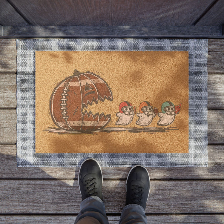 Gobbling Up Football Doormat
