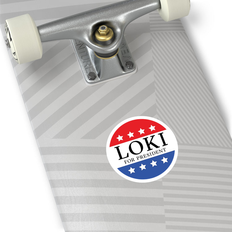 Loki For President Round Stickers - Fandom-Made