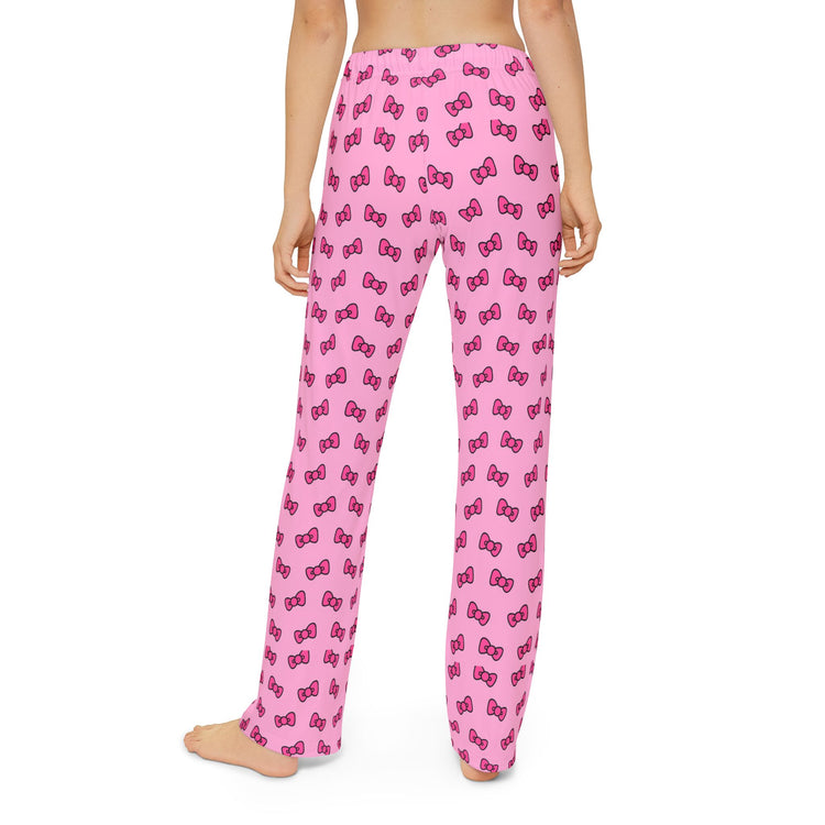 Kitty Bows Kids Pajama Pants