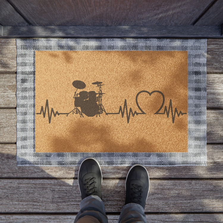 My Heart Beats For Drummers Doormat