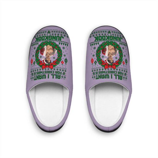 Jungkook Christmas Women's Slippers - Fandom-Made