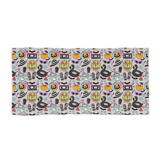 Summerween Vibes Beach Towel