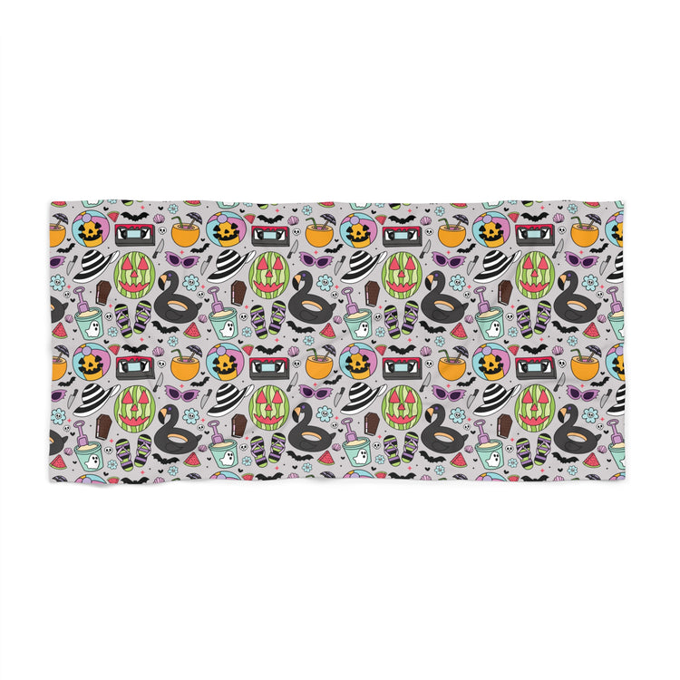 Summerween Vibes Beach Towel