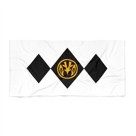 White Power Ranger Beach Towel - Fandom-Made