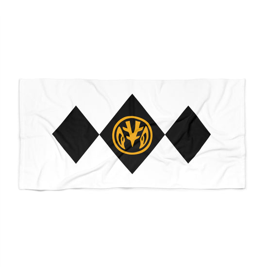 White Power Ranger Beach Towel - Fandom-Made