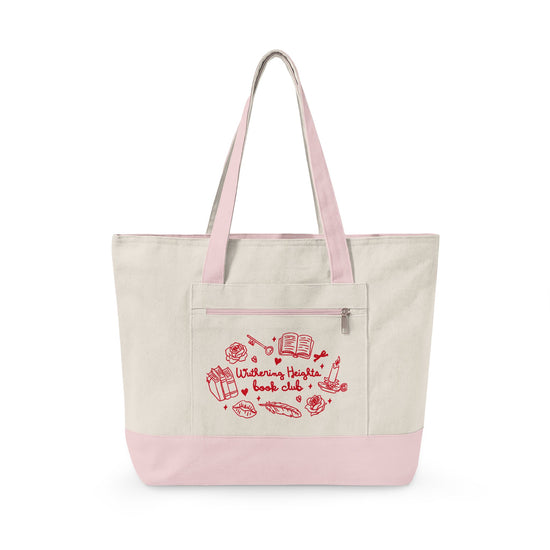 Wuthering Heights Book Club Zippered Canvas Tote - Fandom-Made