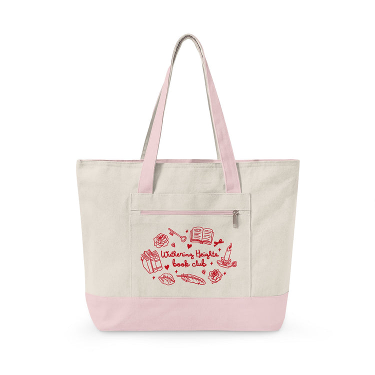 Wuthering Heights Book Club Zippered Canvas Tote - Fandom-Made