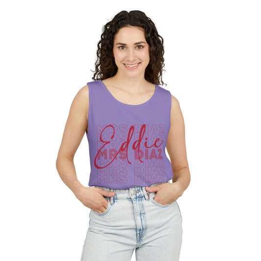 Mrs. Eddie Diaz Unisex Garment-Dyed Tank Top - Fandom-Made