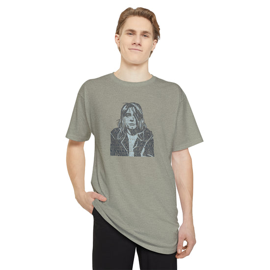 Kurt Cobain Unisex Long Body Tee - Fandom-Made