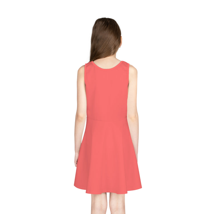 Ariel Bow Girls' Sleeveless Sundress - Fandom-Made