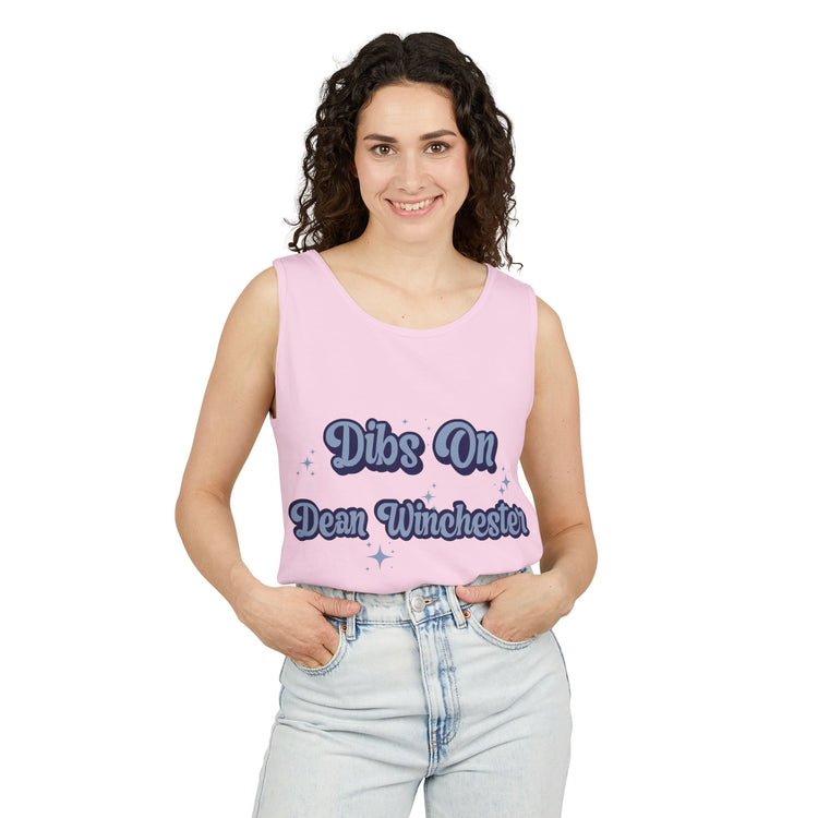 Dibs On Dean Winchester Unisex Tank Top - Fandom-Made