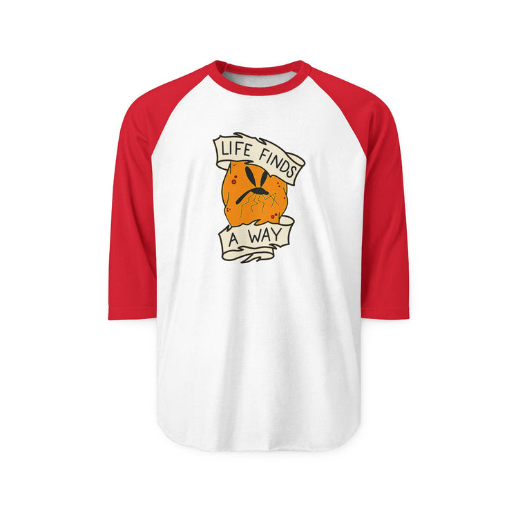 Life Finds a Way 3/4 Raglan Shirt - Fandom-Made
