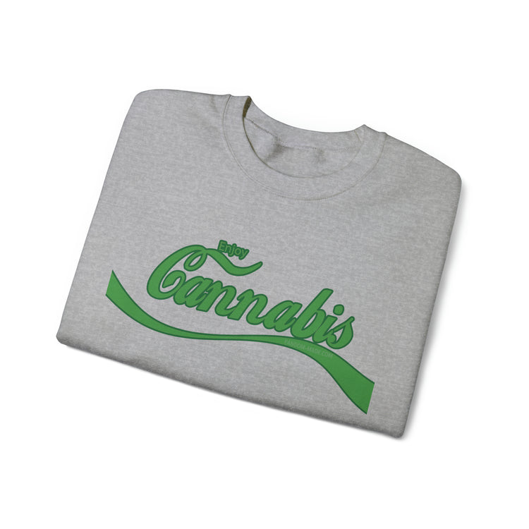 Enjoy Cannabis Crewneck Sweatshirt - Fandom-Made