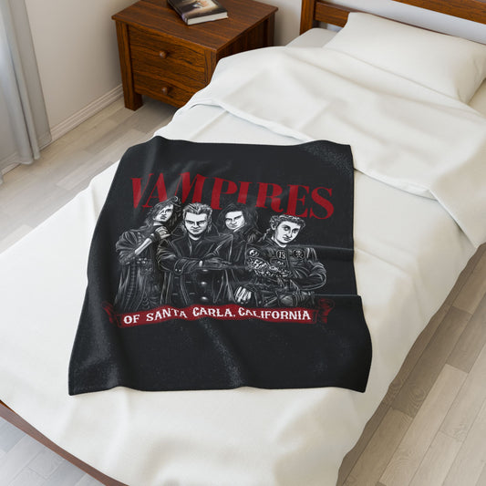 Vamps Of Santa Carla Velveteen Plush Blanket - Fandom-Made