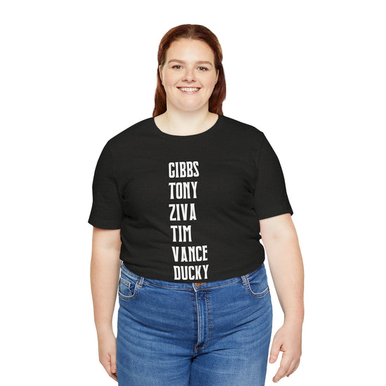 NCIS Names Unisex T-Shirt - Fandom-Made