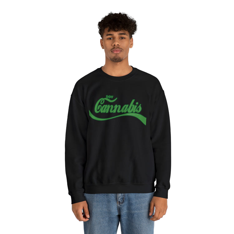 Enjoy Cannabis Crewneck Sweatshirt - Fandom-Made