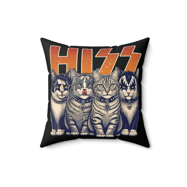 Hiss Faux Suede Square Pillow