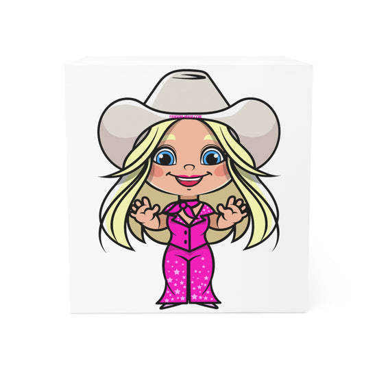 Western Barbie Note Cube - Fandom-Made