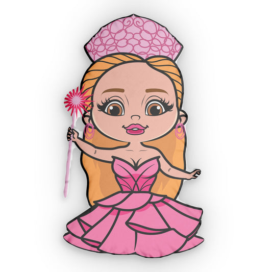 Pink Princess-Shaped Pillow