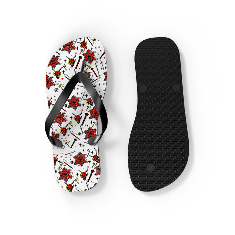 Stranger Things All-Over Print Flip Flops - Fandom-Made