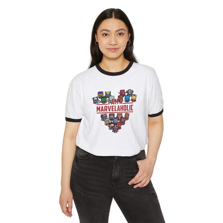 Marvelaholic Ringer T-Shirt - Fandom-Made