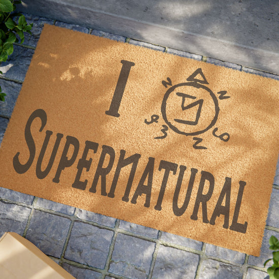 I Love Supernatural Angel Banishing Edition Doormat - Fandom-Made