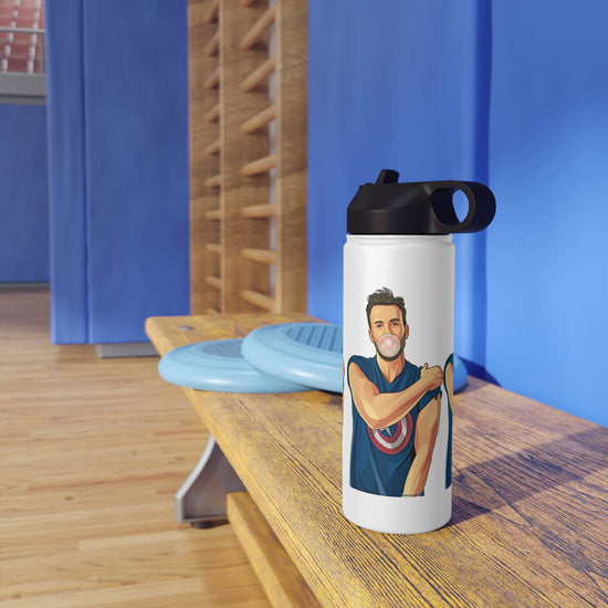 Chris Evans Water Bottle - Fandom-Made