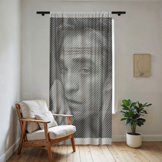 Rob Pattinson Sheer Window Curtain - Fandom-Made