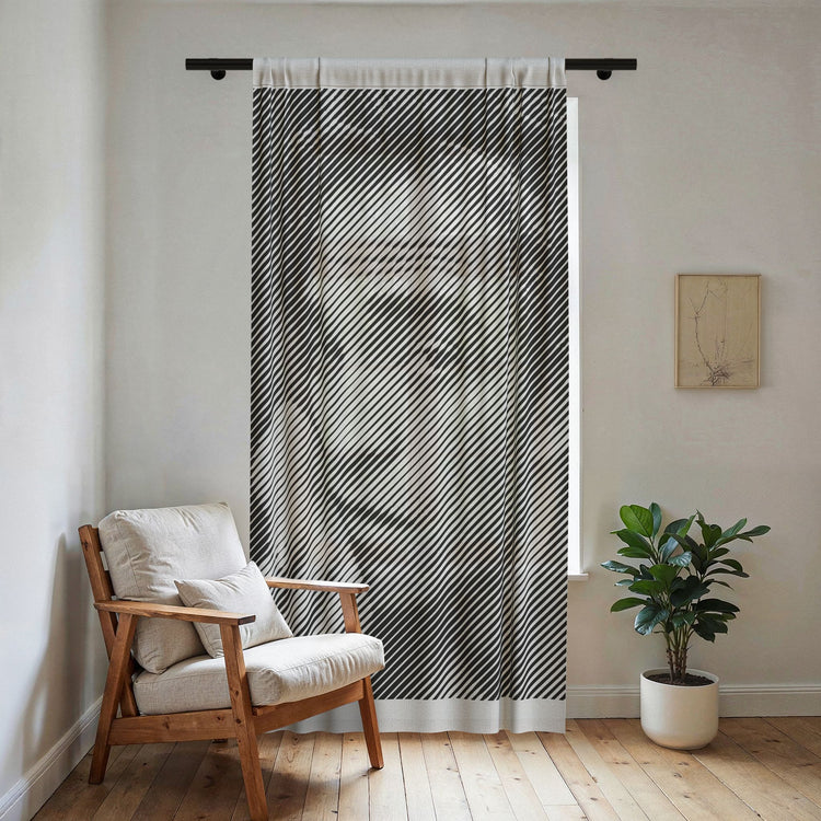 Rob Pattinson Sheer Window Curtain - Fandom-Made