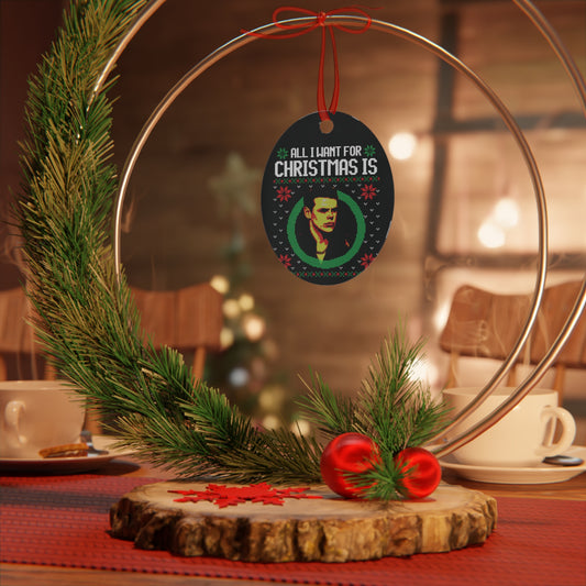 All I Want For Christmas Is a British Rock Star Ornament