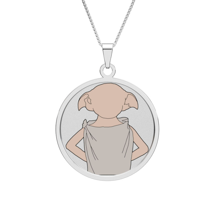 Dobby Round Photo Pendant