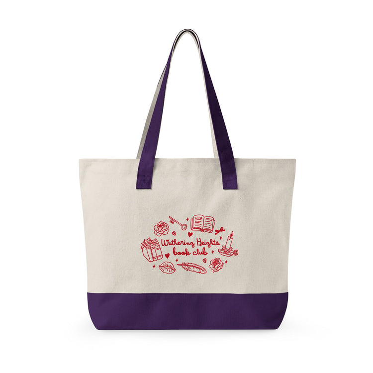 Wuthering Heights Book Club Zippered Canvas Tote - Fandom-Made