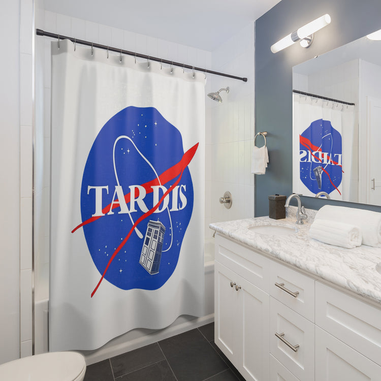 Time And Relative Dimension in Space Shower Curtain - Fandom-Made