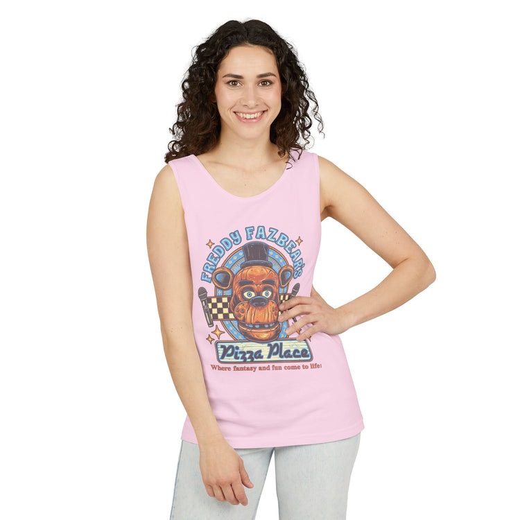 Freddy Fazbear's Pizza Place Tank Top - Fandom-Made