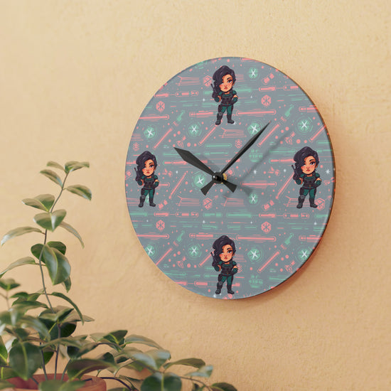 Cara Dune Acrylic Wall Clock - Fandom-Made