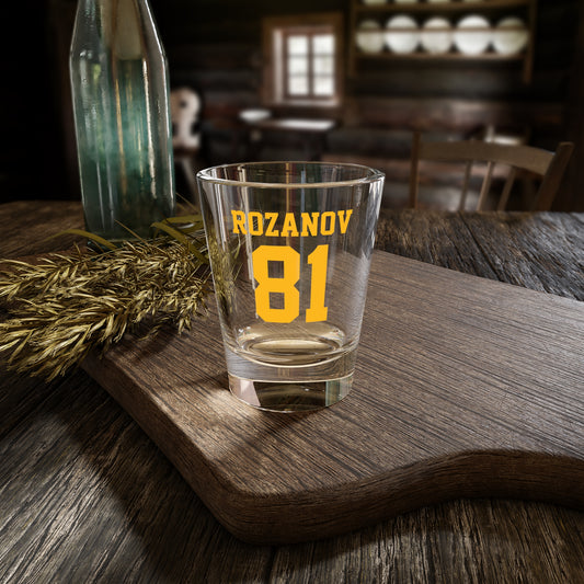 Rozanov Shot Glass - Fandom-Made
