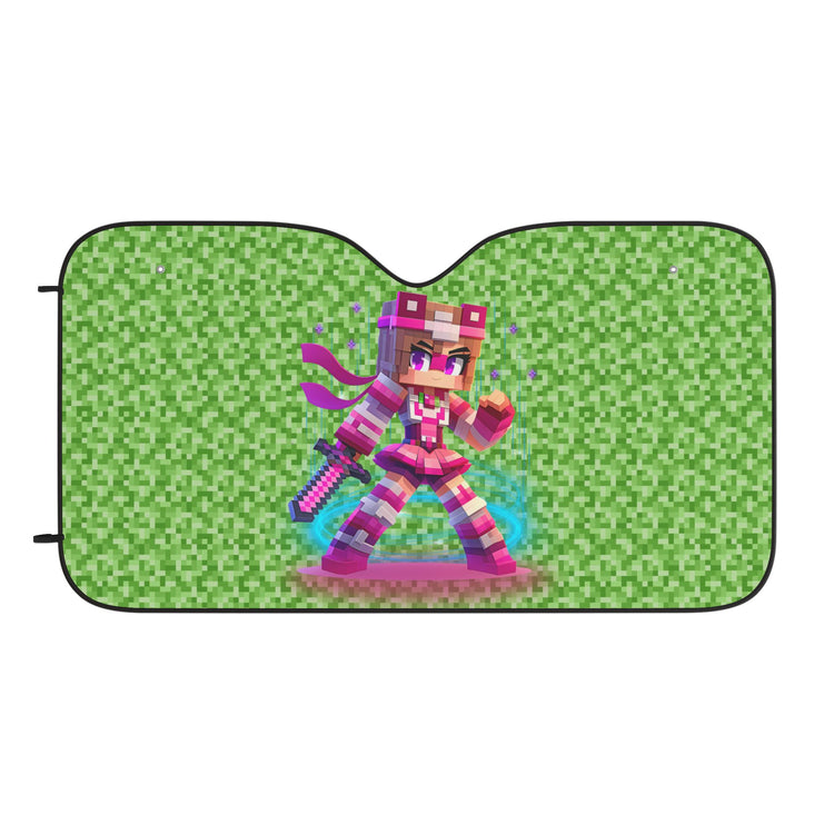 Pixel Princess Car Sunshade