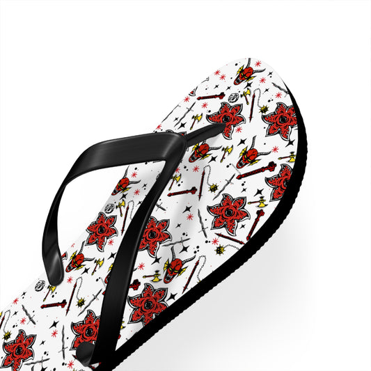 Stranger Things All-Over Print Flip Flops - Fandom-Made