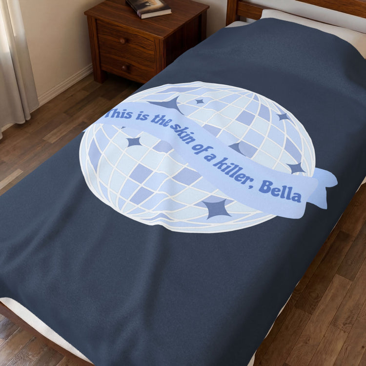 Skin Of a Killer Velveteen Plush Blanket