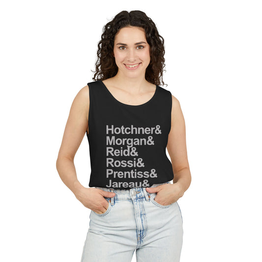 Criminal Minds Names Tank Top