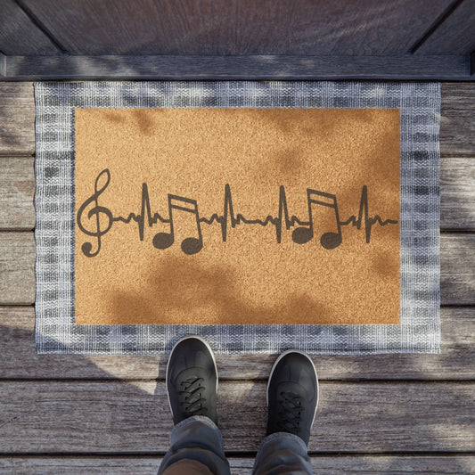 My Heart Beats For Music Doormat