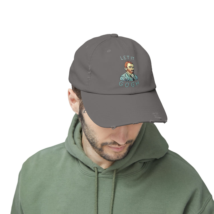 Let it Gogh Distressed Cap - Fandom-Made