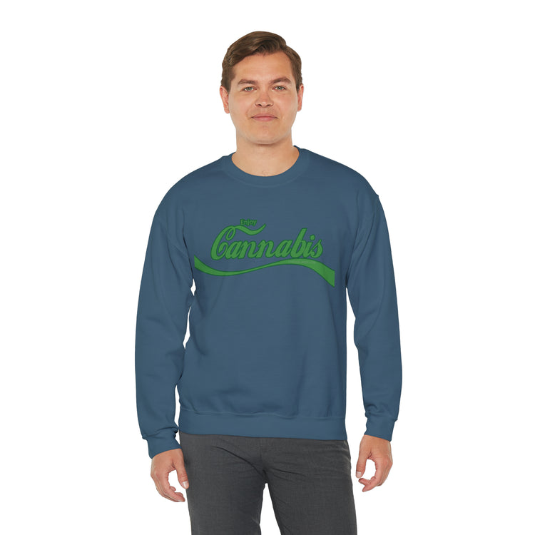 Enjoy Cannabis Crewneck Sweatshirt - Fandom-Made