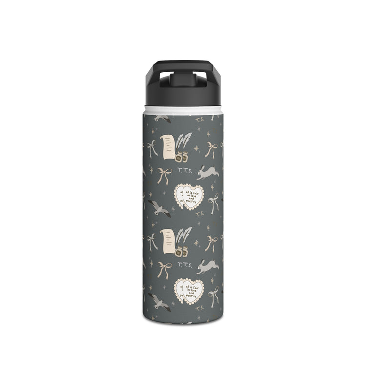 Tortured Poet All-Over Print Stainless Steel Water Bottle - Fandom-Made