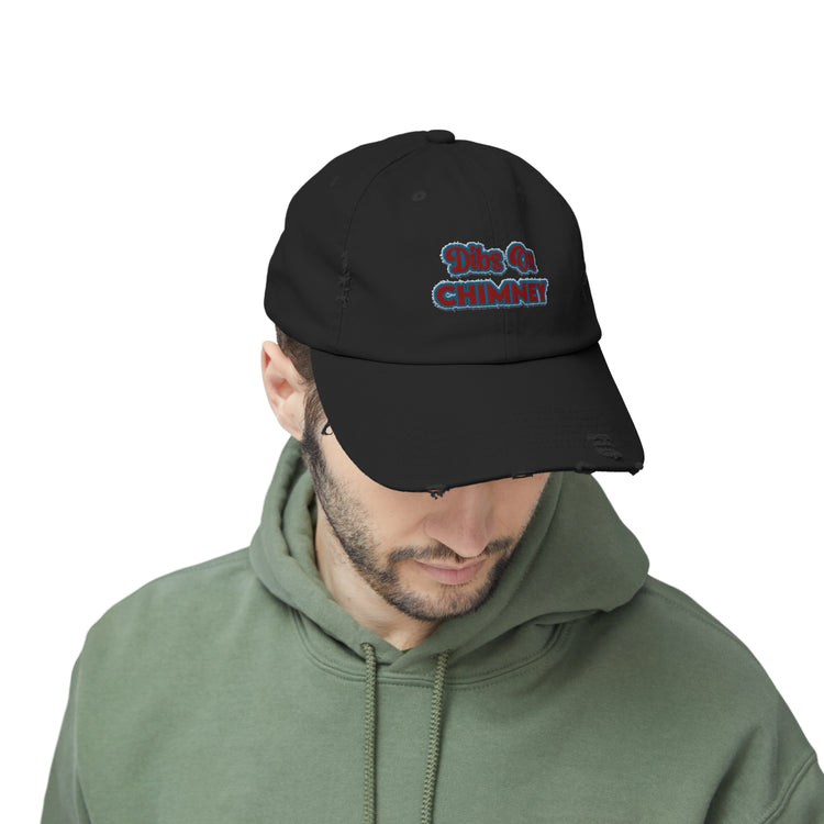 Dibs On Chimney Distressed Cap - Fandom-Made