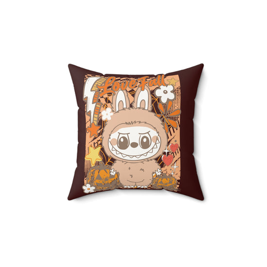Love Fall Faux Suede Square Pillow - Fandom-Made