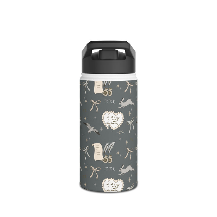 Tortured Poet All-Over Print Stainless Steel Water Bottle - Fandom-Made